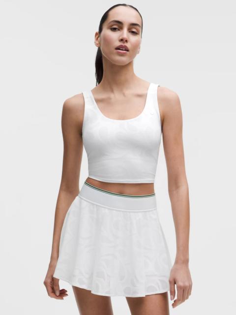 Paisley-Mesh Tennis Tank Top *B/C Cup