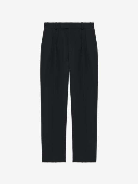 Pleat Detail Tuxedo Trousers