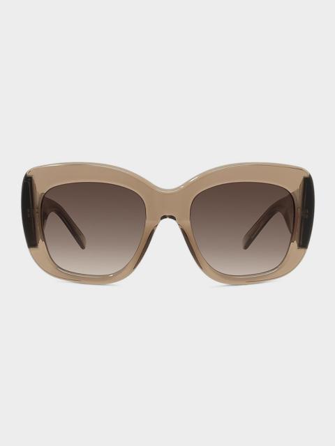 Bold 53mm Oversized Square Acetate Sunglasses