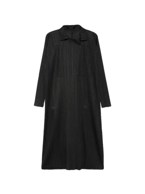 pleated coat
