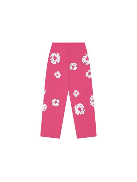 Denim Tears Rhinestone Cotton Wreath Sweatpants Pink