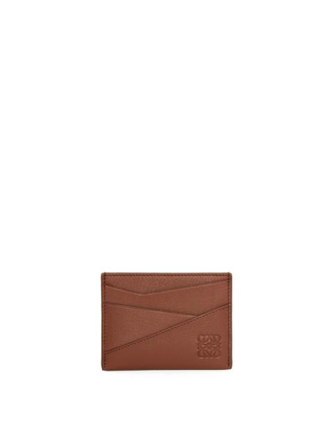 Puzzle plain cardholder in classic calfskin