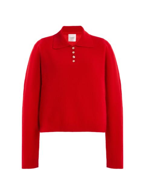 Jesse Wool Polo Sweater red