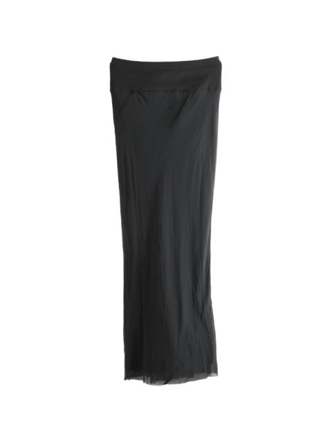 black maxi skirt