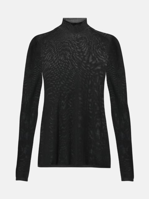 Wool turtleneck sweater