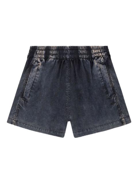 S-Ound elasticated-waistband denim shorts