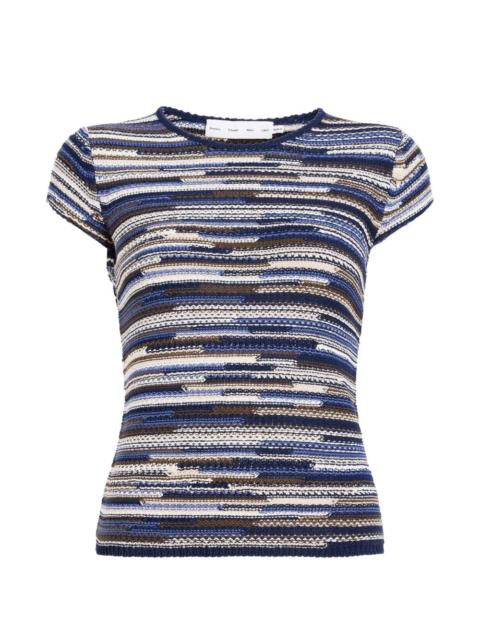 Veya ribbed striped T-shirt