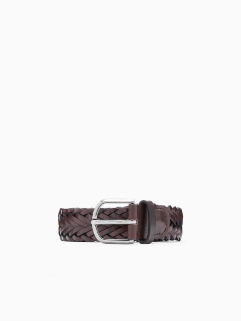WOVEN LEATHER BELT