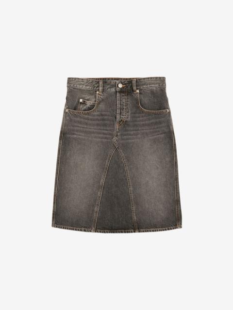 FIALI DENIM MIDI SKIRT