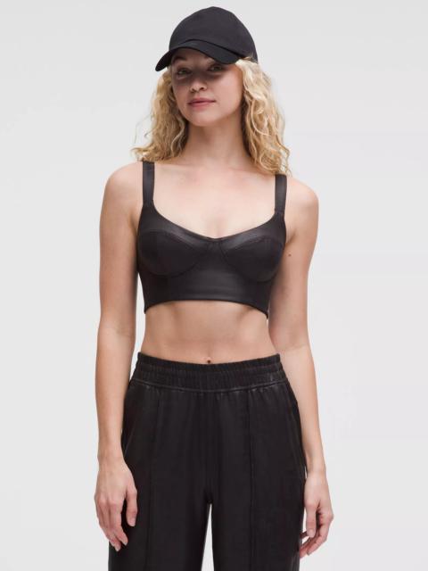 Everlux Longline Workout Bra Light Support, A/B Cup *Matte Foil