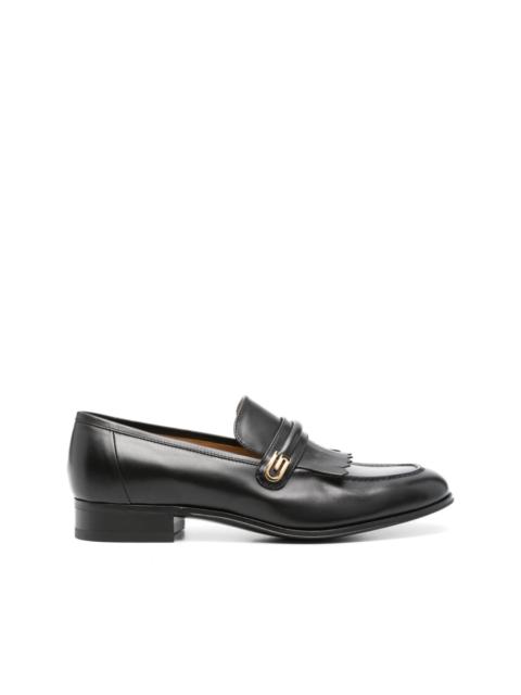 mirrored G fringed loafers