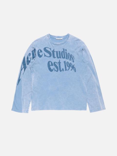 Logo t-shirt - Relaxed fit - Dirty blue