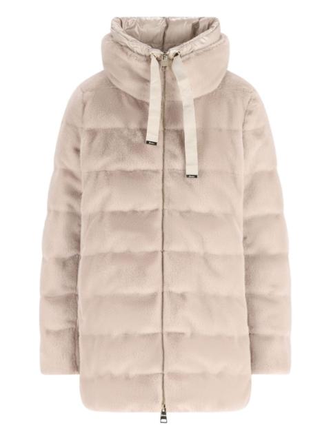 high-neck puffer jacket