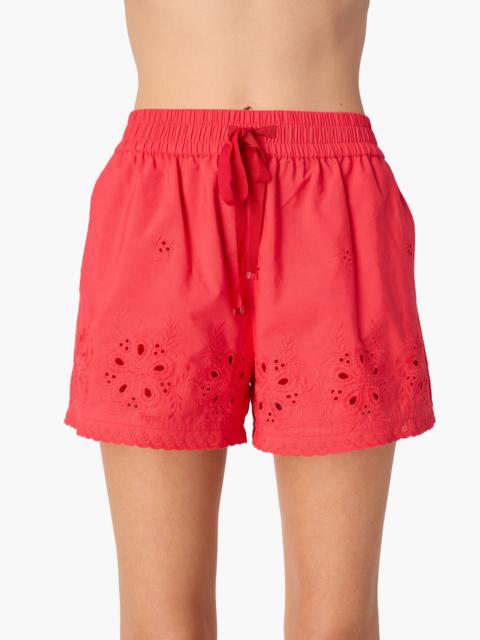 JOMI MID RISE COTTON SHORT CANDY APPLE