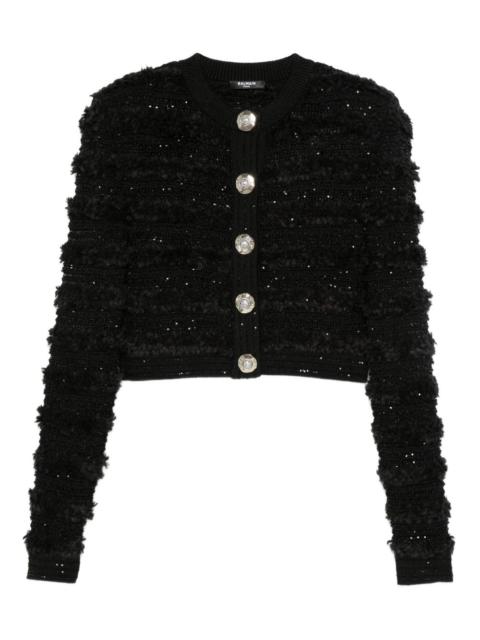 sequin-embellished cardigan