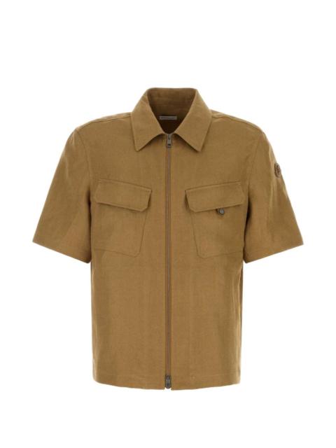 flap-pocket zip shirt