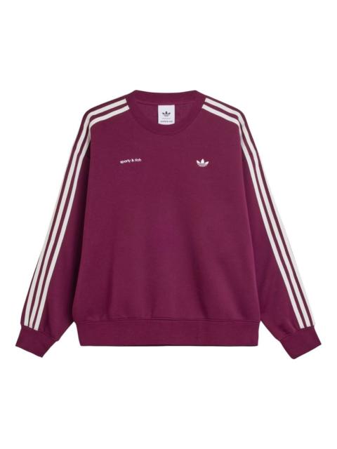 adidas x Sporty & Rich Sweatshirt 'Maroon' JN5321