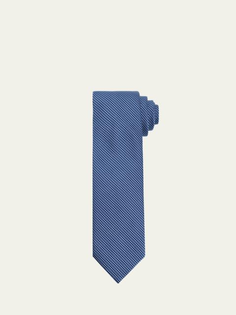 Men's Micro-Jacquard Silk Tie