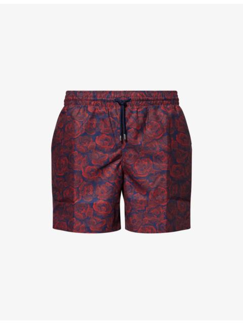 Maui Rose Print Swim Shorts