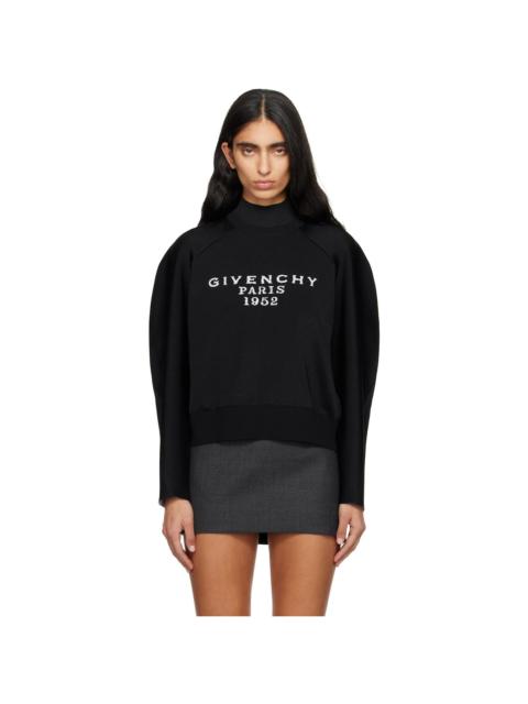Black 'Givenchy' Signature Sweater