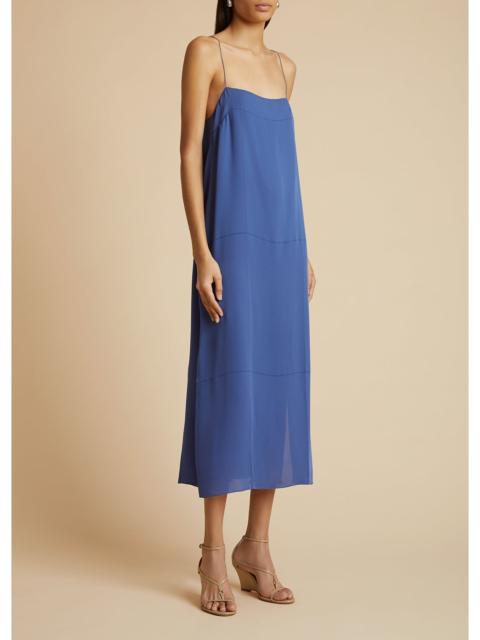 Sicily silk midi dress