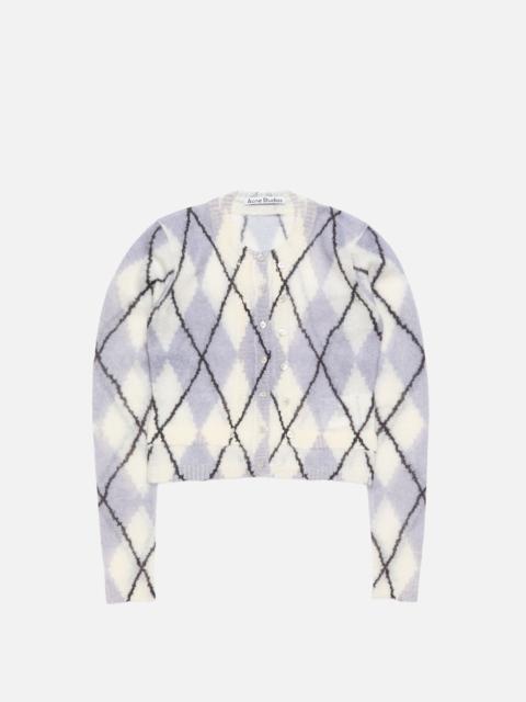 Mohair cardigan - Mauve Grey