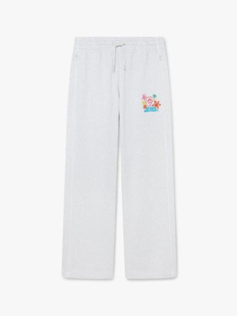 Grey Embroidered Cropped Sweatpants | Casablanca Paris