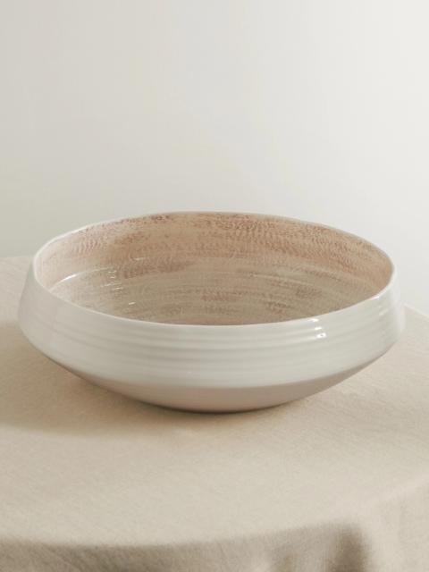 Large Glazed Ceramic Bowl