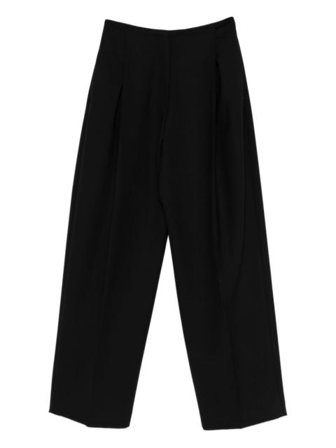 pleated-front trousers