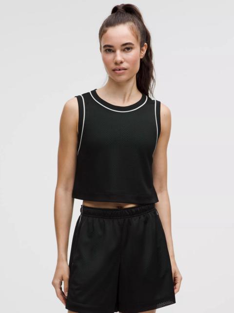 Double-Layered Mesh Reversible Tank Top