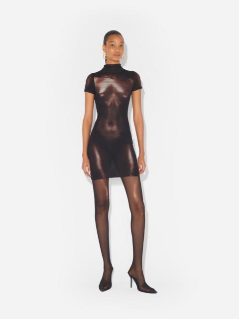 THE SHORT BRONZE BODY DUST DRESS