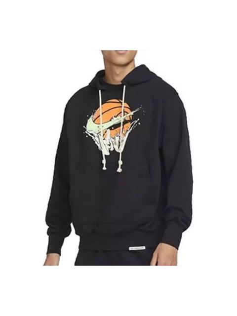 Nike Dri-FIT Standard Issue Basketball Hoodie 'Black Lime Blast' FB7138-010