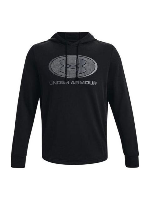 Under Armour Rival Terry Pullover Hoodie 'Black Grey' 1369470-001