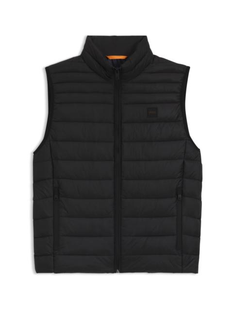 PACKABLE DOWN GILET IN WATER-REPELLENT FABRIC