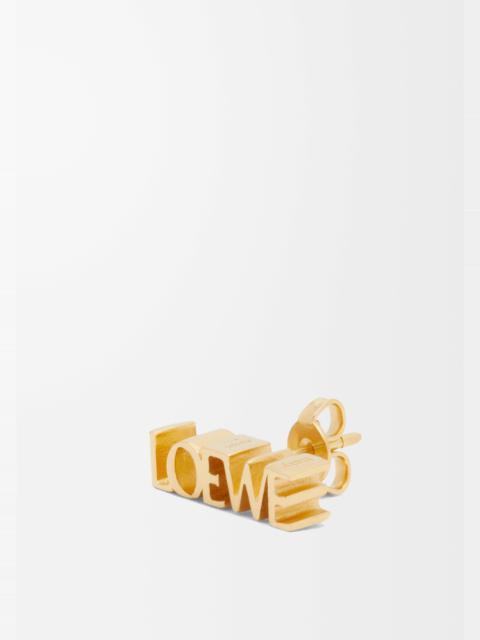 LOEWE Graphic single earring in sterling silver