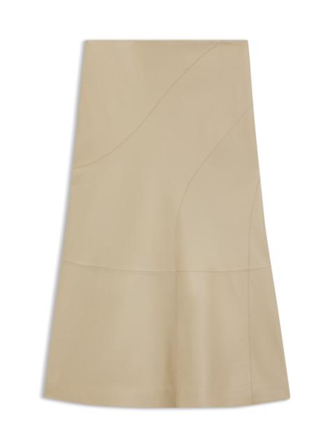 A-LINE SKIRT IN NAPPA LEATHER