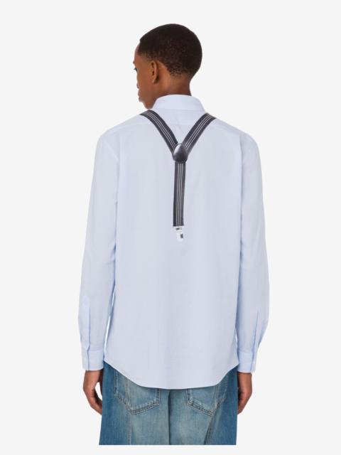 PRINTED COTTON GINGHAM SHIRT