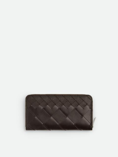 Intrecciato Zip Around Wallet
