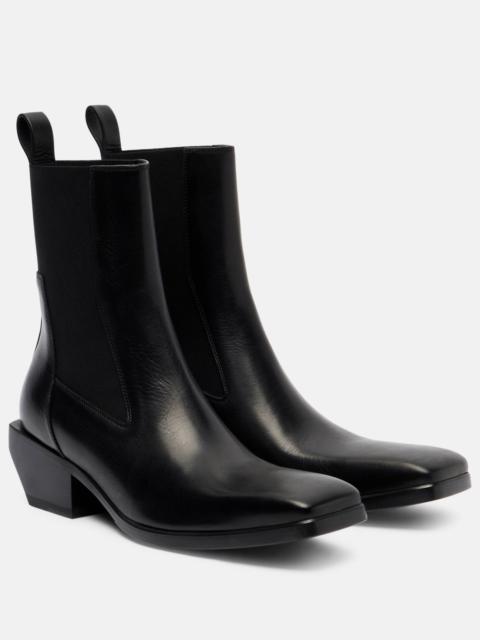 Sliver ankle boots