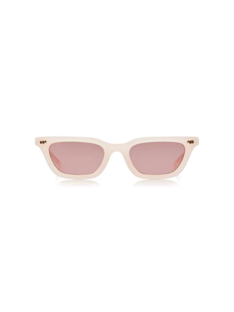 Square-Frame Acetate Sunglasses pink