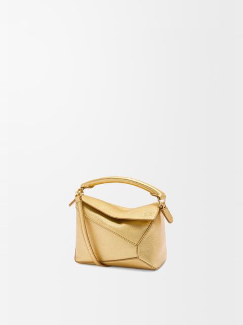 Mini Puzzle bag in laminated lambskin