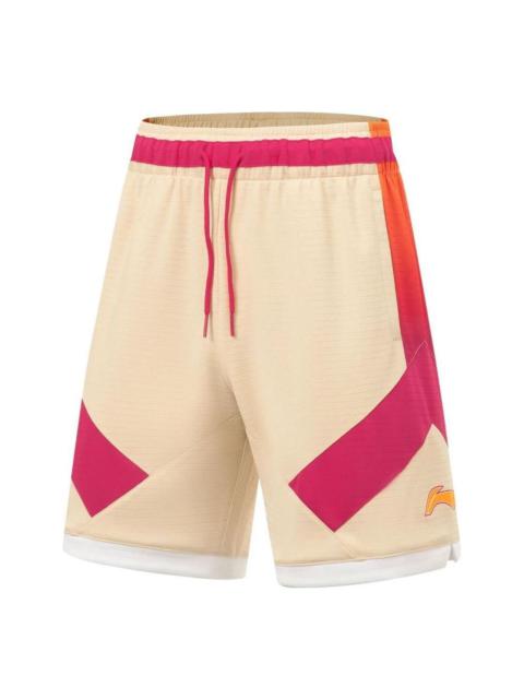 Li-Ning CBA All Star Game Basketball Shorts 'Milk Tea Pink' AAPT559-2