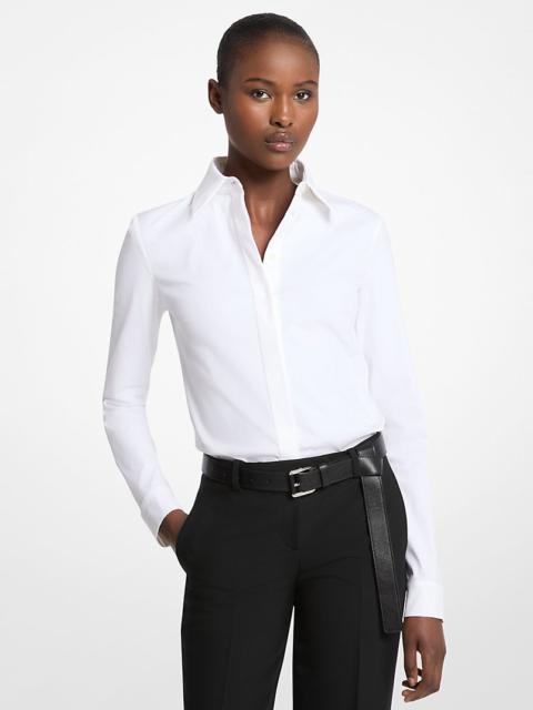 Hansen Stretch Cotton Poplin Shirt