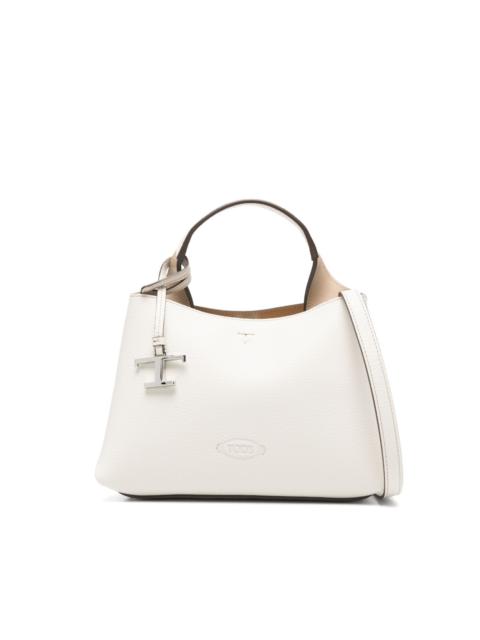 micro logo-charm tote bag