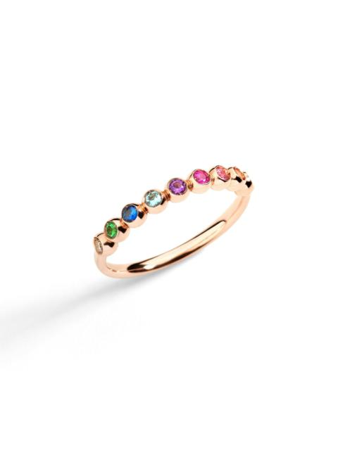 ROSE GOLD & COLOURED STONE BOLLICINE RING