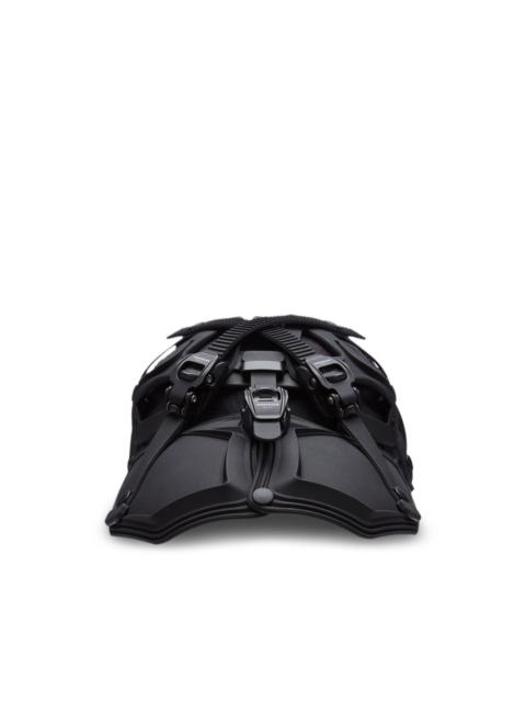 buckle-detail visor hat