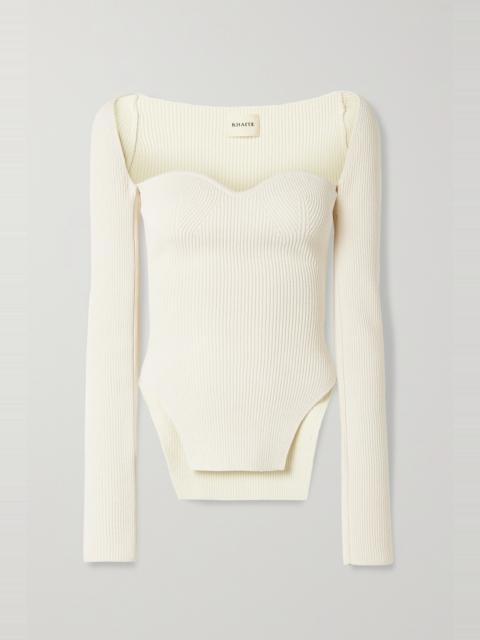 Maddy ribbed-knit sweater