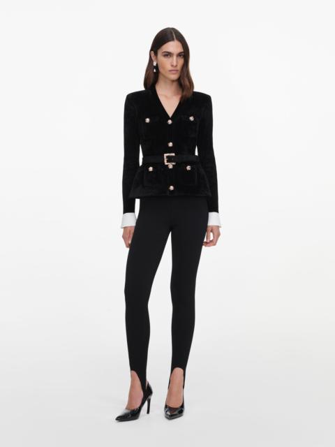 Black Chenille Knit Top