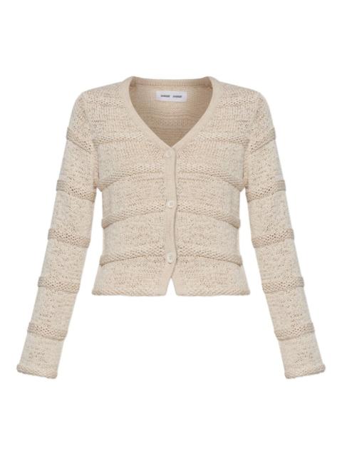 scoop-neck cardigan