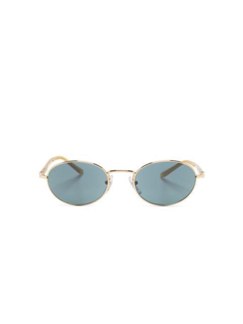 oval-frame sunglasses
